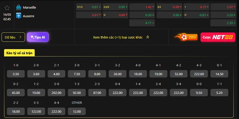 Tỷ lệ kèo Lille vs Aston Villa hôm nay 02h45 ngày 14/3/2026